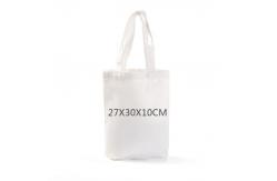 China Reusable Cotton Canvas Shopping Bags , Foldable Blank Canvas Tote Bags supplier