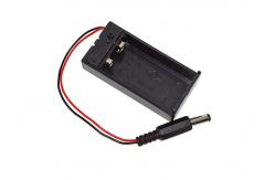 China 5.5MM Male Plug Battery Connector Case 9V With ON OFF Switch supplier