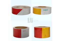 China Chevron Right / Left Hand Honeycomb Reflective Tape Yellow And Red supplier