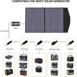 100W Foldable Waterproof Portable Solar Panel Charger IP65 For Travel