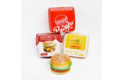 China Factory Customized Eco-friendly Burger Box Disposable Fast Food Takeaway Packaging Box supplier