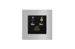 China Aluminum Frame Multimedia Wall Socket UK standard USB / Bluetooth / HDMI supplier