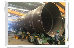 China Steel Tube Tower Wind Turbine Several Pipes Fit Up Welding Station supplier
