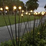 Outdoor Decor Solar Lighting Systems Patio Pathway Solar Powered Firefly Lights for sale
