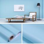 Blue Color Peel and Stick Wallpaper 3d Plain Solid Color Wallpaper for Soundproofing in Home Decoration for sale