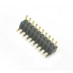 1.27mm  Pin Header Connector  Dalee single row 90°DIP 10 PIN black ROHS for sale