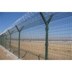Y Post Airport Security Fencing 50x200mm Welded Razor Wire Mesh for sale