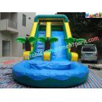 Commercial Grade 0.55mm PVC Tarpaulin Coco Outdoor Inflatable Water Slides for sale