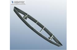 China High Precision Customized Industrial Palm Frond Fan Blades / Aluminum Injection Mould Fan Blade supplier