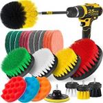 OEM 25 Pieces Drill Scrubber Brush Kit Scrub Pads Sponge 7.5mm Plate Hole for sale