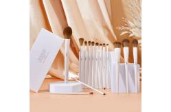 China Jessup Luxury Light Gray Comprehensive Eye and Face Brush Set 14pcs T329 supplier