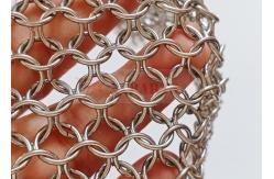 China 12mm Hanging Stainless Steel Chainmail Curtain For Exterior Wall Cladding supplier