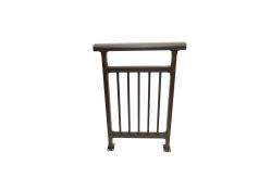 China Welding Galvanized Steel Rod Wrought Iron Guard Rails For Deck Customized supplier