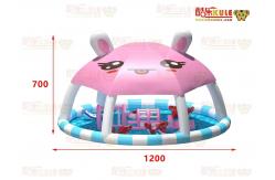 China Children Inflatable Water Pool Customized With Small Floating Toys supplier