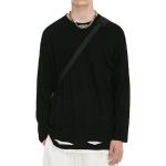 ODM Plain Dyed Long Sleeve Plain Crew Neck Sweatshirt Dropped Shoulder