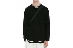 China ODM Plain Dyed Long Sleeve Plain Crew Neck Sweatshirt Dropped Shoulder supplier