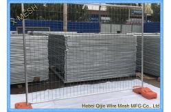 China Heavy Duty Galvanized Temporary Netting Fence With Concrete Block Base supplier
