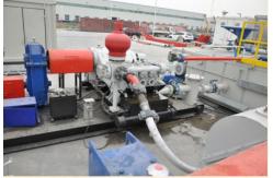 China RMKP-275 Mud Pump Oil Rig API 4# With Steel Skid supplier