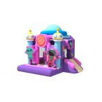 Customized Inflatable Bouncy House With Slide Alien Astronaut Moon Inflatable Combo for sale