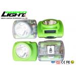 Transparent Case 15000lux ABS 385LUM LED Miners Cap Lamp