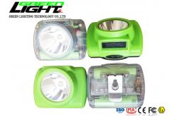 China Transparent Case 15000lux ABS 385LUM LED Miners Cap Lamp supplier
