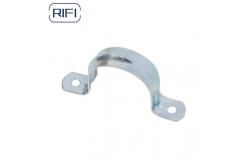 China EMT Conduit Fittings Galvanized Saddle Clamp 2 Hole Strap EMT Conduit Strap supplier