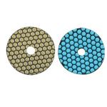 Colorful Dry Diamond Marble Polishing Pads High Durability Hook And Loop Backing for sale