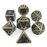 Dice set for DND or RPG dice Practical Plating Sharp colourful Metal for sale