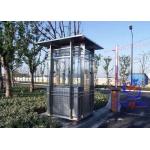 China OEM Customized Design Portable Security Guard Cabins Steel Shack Elegant Sentry Box manufacturer