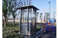 China OEM Customized Design Portable Security Guard Cabins Steel Shack Elegant Sentry Box supplier