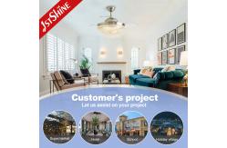 China 1stshine Fandelier Decorative Retractable Ceiling Fan With LED Lights supplier