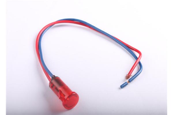 Plastic Small Indicator Lights , Panel Indicators Pilot Lights With Cable