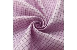 China Polyester 5mm Grid Anti Static ESD Fabrics Taffeta Stripe For ESD Garment supplier