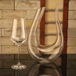 Mouthblown Lead Free Wine Decanter , Round Cone Modern Wine Decanter Easy To Clean