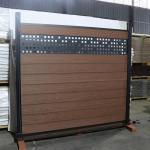 Wood Plastic Composite Wpc Fence Panels Waterproof Outdoor 180 * 25mm for sale