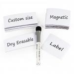 Custom Dry Erase White Board Magnetic Labels 3x1.2 Inch 3.5x1.5 Inch for sale