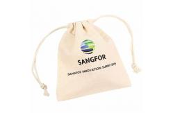 China Eco Friendly Canvas Muslin Small Cotton Drawstring Bags Reusable Drawstring Makeup Pouch supplier