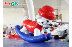 China Multifunction Tarpaulin 1.6x0.7x1.6mH  Inflatable Rocking Horses For Kids supplier
