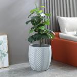 Chic Fiber Clay Planter Elevate Your Plant Display with Minimalist Design