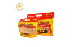 China Custom Printing Zip Lock Rotisserie Chicken Packaging Bags 500g Standing With Pocket supplier