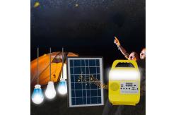 China Multifunctional Touch Switch Solar Rechargeable Lamp With Solar Panel supplier