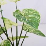 Artificial Small Green Potted Plants 32cm High 37cm Wide Evergreen Table Plants