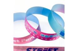 China Personalized Colorful Holographic Paper Wristband Customized Slogan Wristband supplier