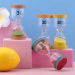 Home Decor Resin Yoga Hourglass Shaped Fruit Mini Hourglass Timer for sale