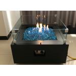 ISO9001 Garden Firepit Table Set 0.8m Rectangular Outdoor Propane Fire Pit