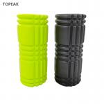 Exercises EVA Yoga Roller Trigger Point Grid Foam Roller 33cm Black Orange for sale
