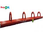 Outdoors Water Inflatable Slides PVC Tarpaulin Inflatable Water Slide Tiled On Flat Ground 60x2m for sale