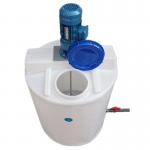 1000L PE Plastic Tanks /dosing tank Agitate Mixer for Mixing Water with 1.5HP for sale