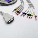GE 10 Lead EKG Cables Banana Connector Proximal 3.6M Length 10K Resistor,Leadwrie And Truck for sale
