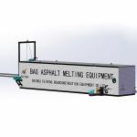 Melting 8 Tons Per Hour Self Heating Cuboid Shape Drum Bitumen Melter for sale